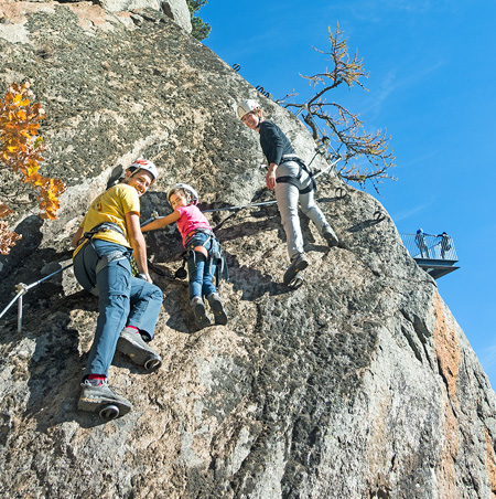 Übungs- und Familienklettersteig KNOTT