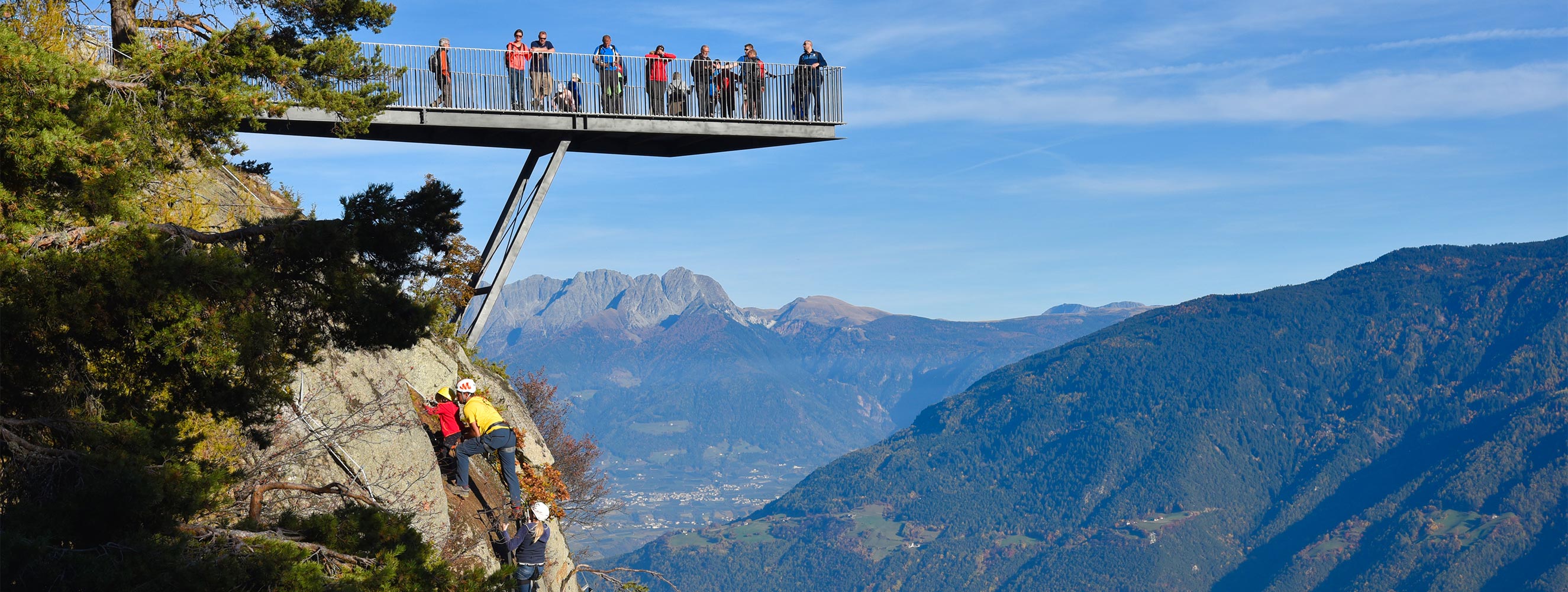 Aussichtsplattform Unterstell am Meraner Höhenweg