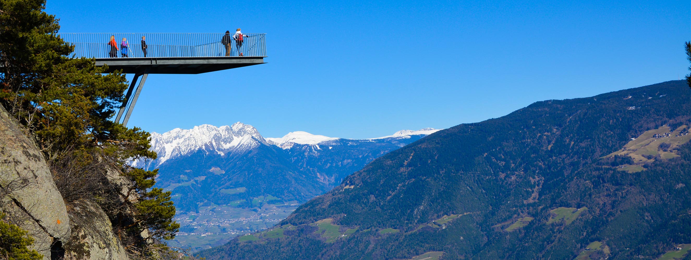 Aussichtsplattform Unterstell am Meraner Höhenweg